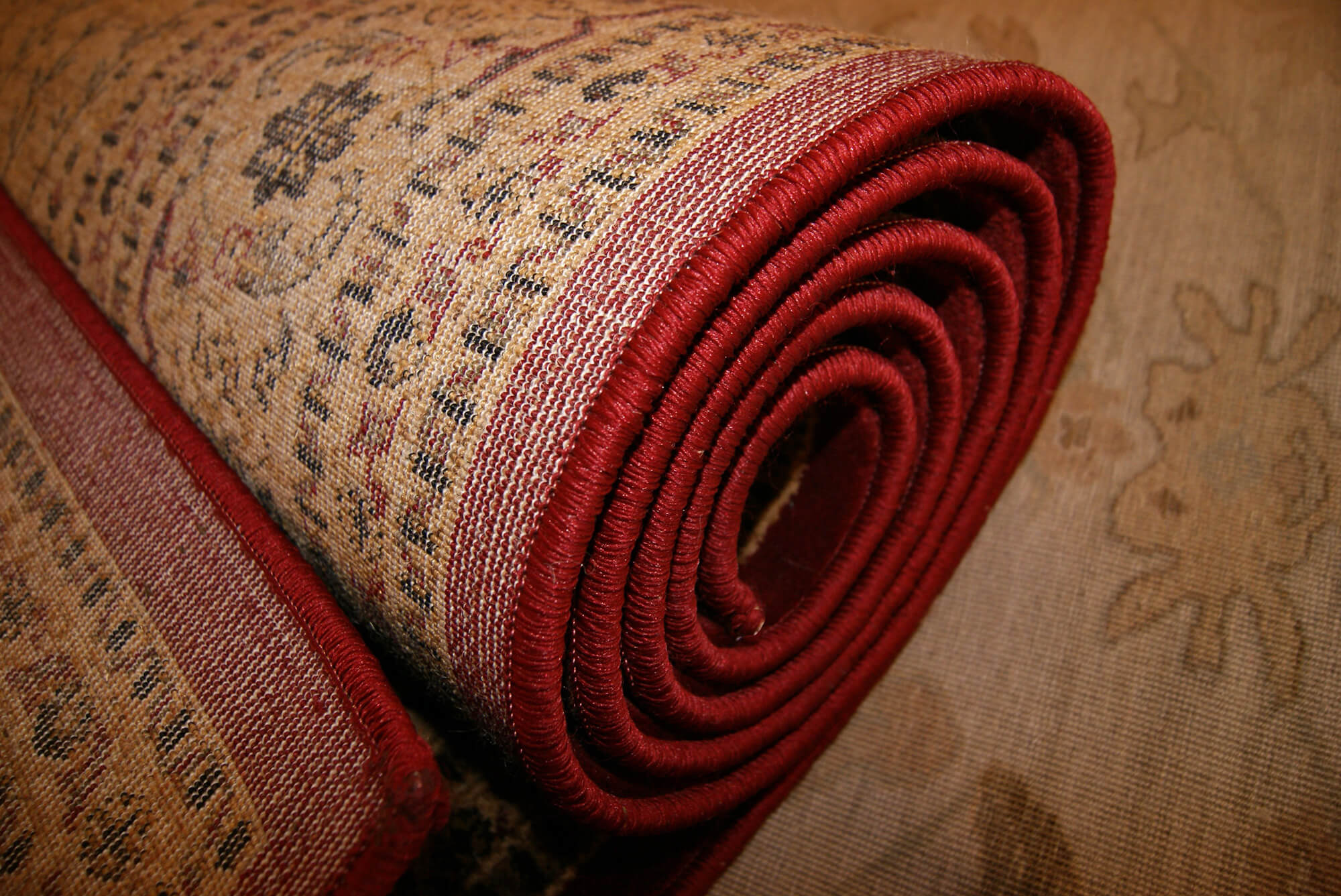 Rolled up Rug